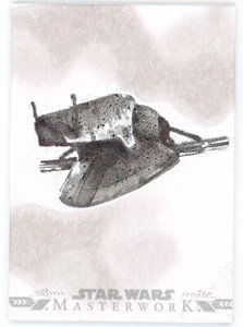 2022 Topps Star Wars Masterwork Sketch Card Kyle Babbitt Slave 1 Boba Fett 1/1 - Picture 1 of 2