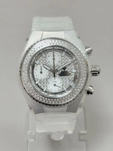 Aqua Master MOP Dial Stainless Steel Diamond Bezel Watch W#13 - Picture 1 of 3