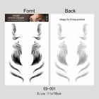 Baby  Hairline Edge Tattoos Women Tattoo Curly Fringe Hair Stickers Black Decals