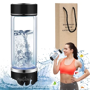 Portable Hydrogen Water Bottle Generator Quick 3 Min Electrolysis Ionizer - Picture 1 of 7