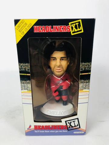 CHRIS CHELIOS CHICAGO BLACKHAWKS NHLPA VINTAGE 1998 HEADLINERS XL FIGURINE Cover