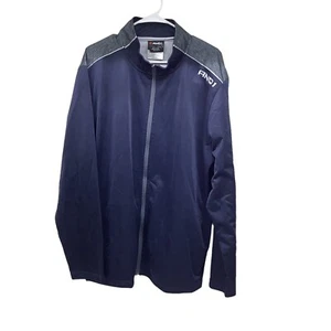 AND1 Jacket XXL Blue Gray Basketball Warm-Up Jacket Top Full Zip - Picture 1 of 6