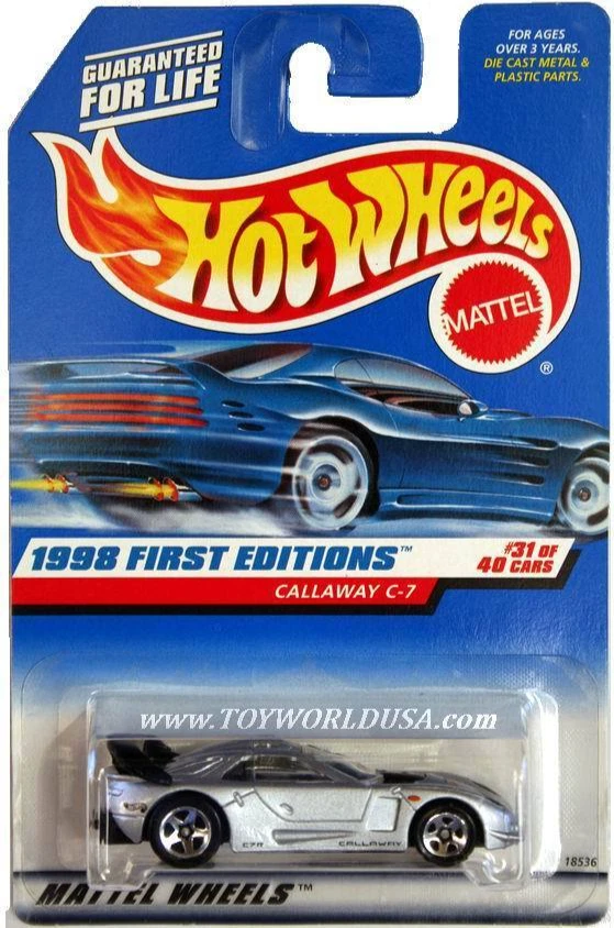 1998 Hot Wheels #677 First Edition #31 Callaway C-7 - Image 1 of 1