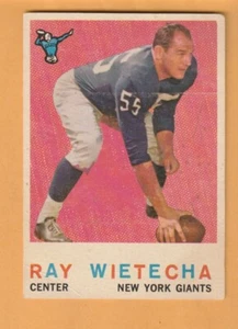 Ray Wietecha New York Giants 1959 Topps #99 Northwestern Wildcats - Imagen 1 de 2