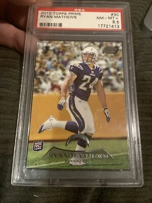 2010 Topps Prime #30 Ryan Mathews Psa 8.5 Rookie Pop 1 Of 1 None Higher! - Image 1 of 2