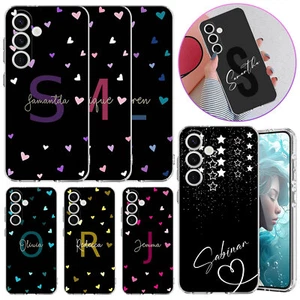Custodia telefono TPU morbida per Samsung Galaxy A56 A36 A16 A25 A35 A06 cover nome personalizzata - Foto 1 di 57