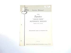 Montgomery Ward Service Manual Automatic Washers 1966 LNC-6996A - Imagen 1 de 3