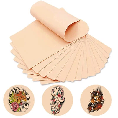 Práctica de piel de tatuaje 5-50* 7,4 x 5,6 pulgadas piel falsa de doble cara para suministros de tatuaje Foto 1 de 4