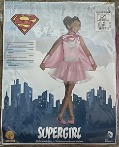PINK SUPERGIRL TUTU COSTUME Dress Medium: 8-10 Child: 5-7 Years Superhero NEW - Picture 1 of 7