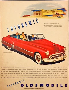 1948 Oldsmobile Futuramic 98 Convertible Hydra-Matic Drive Vintage Print Ad - Picture 1 of 1