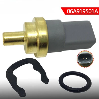 Coolant Temperature Sensor w/ Clip For 2002-2007 Audi A4 Quattro 1.8L 2.0L 3.0L。 - Image 1 of 4