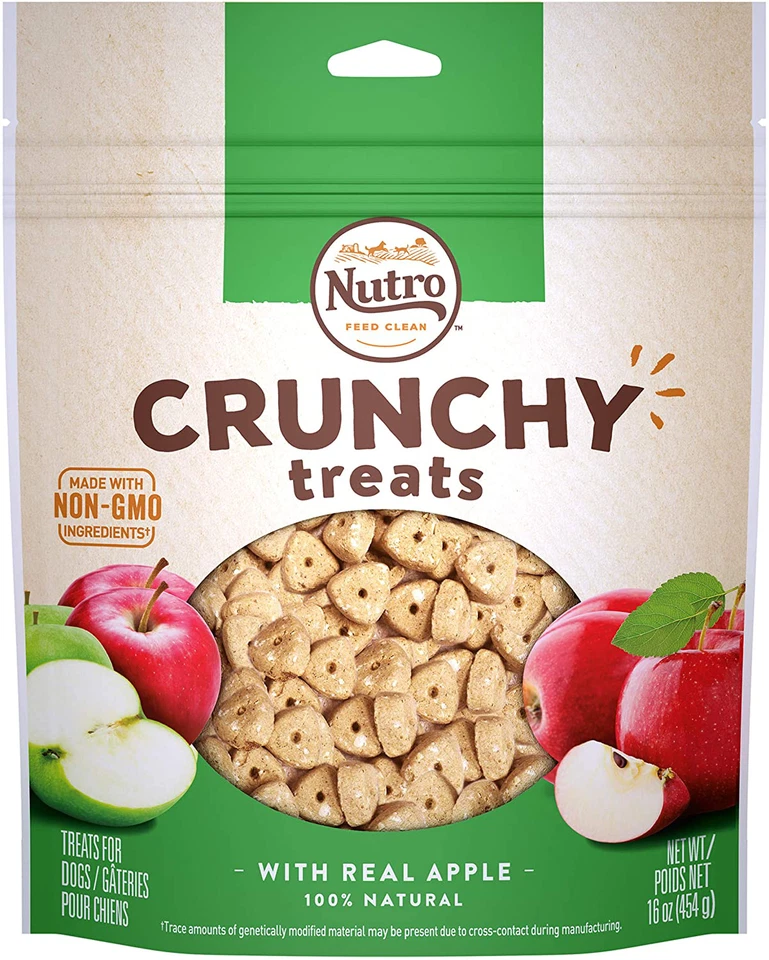 Nutro Crunchy Natural Biscuit Dog Treats with Real Apple Flavor 16 Ounces Foto 1 de 4