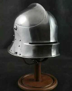 Medieval 18 Gauge Steel German Sallet Helmet - Picture 1 of 3
