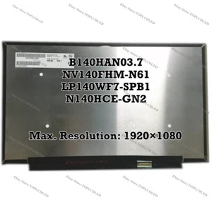 B140HAN03.7 NV140FHM-N61 LP140WF7-SPB1 N140HCE-GN2 14" FHD LCD Bildschirm Panel - Afbeelding 1 van 1