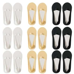 1 Pair/3 Pairs No Show Womens Low Cut Liner Non Slip Invisible Hidden Flat Socks - Picture 1 of 16