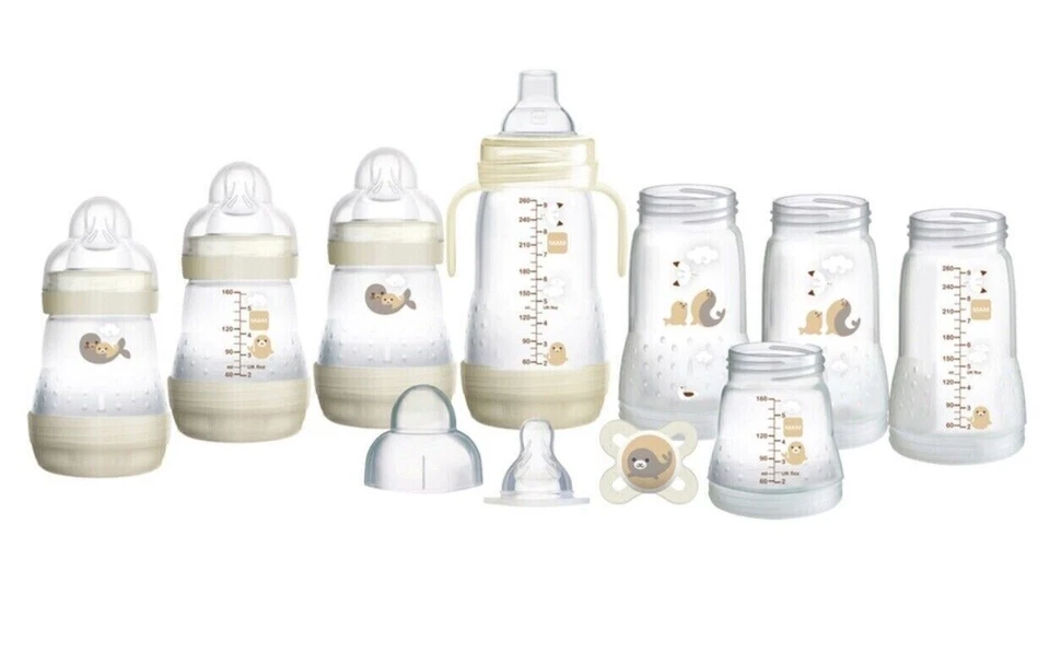 MAM Easy Start Anti-KoliK-Flaschen Starter-Set - Grau (GP0015)