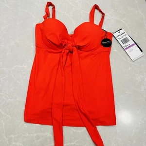 Coco Reef 5 Way Underwire Cherry Red Tankini Swim Top 32/32C - Picture 1 of 7
