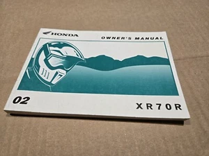 honda xr70r owner's manual, factory book 2002 - Bild 1 von 6