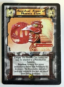 Armadura Ancestral del Clan Fénix L5R Leyenda de los Cinco Anillos Esmeralda CCG - Imagen 1 de 1