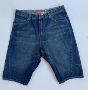 BLUE GRASS (Target) Mens Retro 90s Blue Knee Length Denim Shorts Size 87 (34) - Picture 1 of 11
