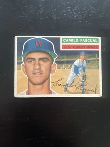 CAMILO PASCUAL 1956 Topps Baseball Card #98 Washington Nationals VG (Follow Us) - Picture 1 of 5