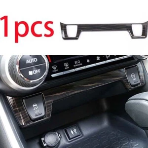 Central Seat Heating Button Trim For Toyota RAV4 2019-2023 GL Black Wood Grain - Imagen 1 de 4