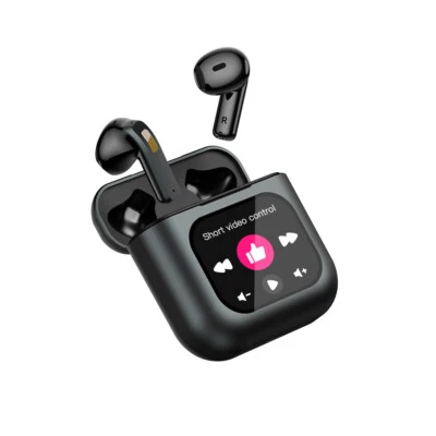 Bluetooth Earphones Touch Screen Smart Headset Microphone with Charging Case - Image 1 of 4