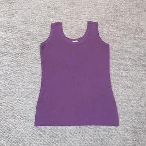 Exclusively Misook 100% Acrylic Tank Top Shirt Purple Women Size XS Extra Small - Picture 1 of 8