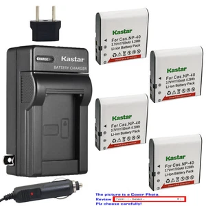 Kastar Battery Travel Charger for SOSUN 301S-Plus Camera Camcorder SOSUN 301AM - Picture 1 of 11