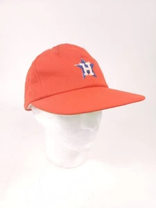 Vtg Houston Astros Orange Snapback Hat Cap - Picture 1 of 10