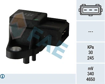 Sensor FAE 15051, presión del tubo de aspiración para BMW LAND ROVER OPEL VAUXHALL VOLVO Foto 1 de 1