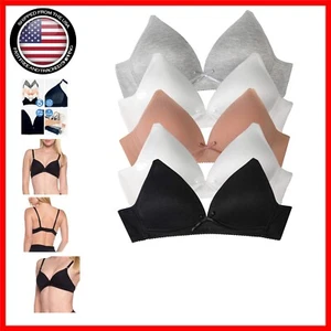 Comfortable Cotton Blend Adjustable Training Bras for Teen Girls - 5 Cute Colors - Picture 1 of 7