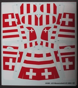 Trumpeter 1/32nd Scale Messerschmitt Bf 109E-3 - Decals from Kit No. 02288 - Picture 1 of 1