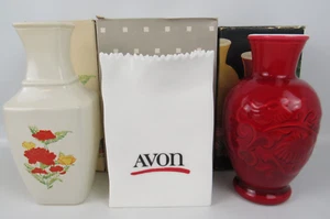 Lotto 3 Vasi AVON Vasi Bud Profumati, Shop Bag, Orientali Nuovi Vecchio Stock - Foto 1 di 19