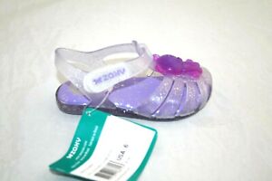 Zaxy 82619-53351: Toddler Gummy Baby SANDAL Glitter Clear/Lilac