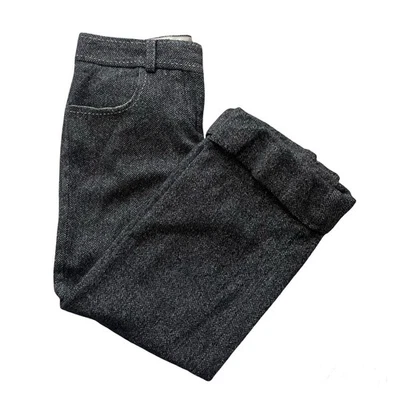 Anthropologie Elevenses Wool Blend Gray Capris, 2 - Image 1 of 4