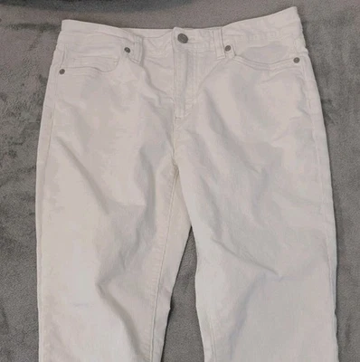 Lands End Corduroy Pants Women's 6 Cream Straight Leg Cords Five Pocket  - Image 1 of 4