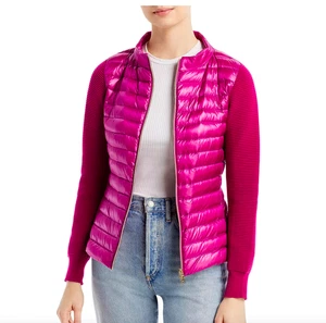Herno Women's Mixed Media Puffer Jacket 40 IT - USA 4 NEW $790      MP000122D - Picture 1 of 3