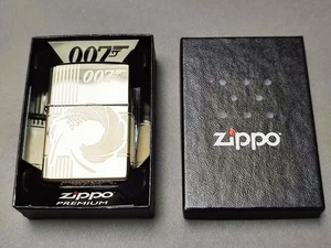 2022 GENUINE UNUSED ZIPPO LIGHTER 007 JAMES BOND 60005397 CHROME SWIRL - Picture 1 of 9