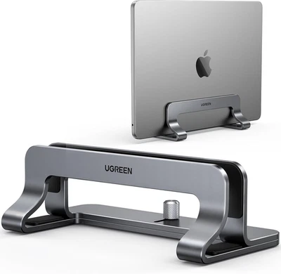 UGREEN Vertical Laptop Stand Aluminum Laptop Stand Space Saving Holder - Image 1 of 4