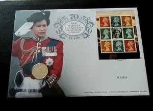 70 Years Her Majesty The Queen's Platinum Jubilee 50p Coin Cover No 13019 - Picture 1 of 7