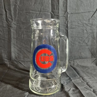 Chicago Cubs Vintage Logo Glass Stein - Image 1 of 4