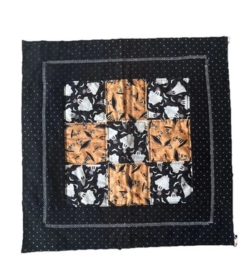 "Estera de mesa reversible acolchada a máquina hecha a mano decoración de Halloween 17""x17""" Foto 1 de 4