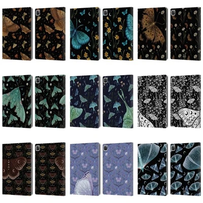 OFFICIAL EPISODIC DRAWING MOTH PATTERNS LEATHER BOOK WALLET CASE FOR APPLE iPAD - Image 1 of 4
