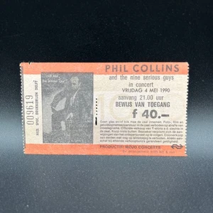Talón de boleto de concierto de Phil Collins, 4 de mayo de 1990, Rotterdam Ahoy - Imagen 1 de 2