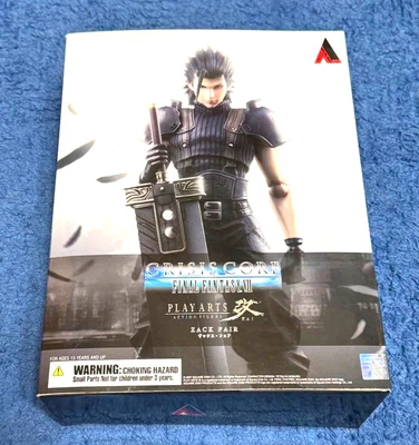 Play Arts Kai Crisis Core: Final Fantasy VII Zack Fair Square Enix Figure Japan - Immagine 1 di 4