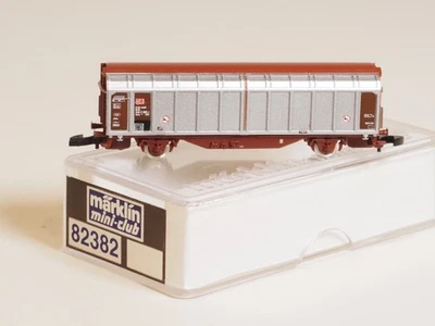 82382 Marklin Z-scale Sliding Wall Boxcar (DB AG) type Hbbillns 305 new in box - Image 1 of 3