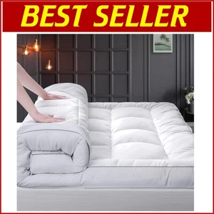 Almohada de enfriamiento Top Colchón Topper Queen con 1300 GSM Plumón Relleno Alternativo - Imagen 1 de 10