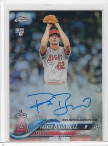 2018 Topps Chrome - Rookie Auto Refractor /499 Parker Bridwell #RA-PBR (AU, RC) - Bild 1 von 2