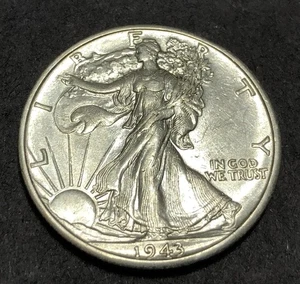 1943-D Walking Liberty Half Dollar vz - fast unzirkuliert Silber 50c - Bild 1 von 2
